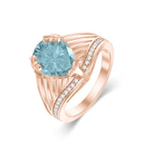 10K 14K 18K Gold 3CT Engagement Wedding Band Promise Ring for Men