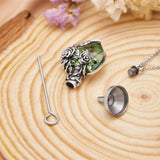 Sterling Silver Heart TearDangle Crystal Rose Cremation Urn Necklace for Ashes