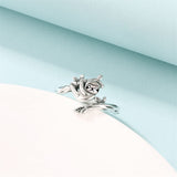 925 Sterling Silver Cute Animals Ring Sloth/Koala/Bat Adjustable Rings Jewelry For Women Girls
