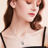 Sterling Silver Raccoon Dolphin Sea Otter Wolf Sloth Mother Daughter Pendant Necklace