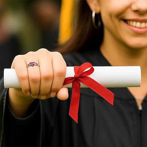 Copper Custom Birthstone  Name  Class Ring for Women