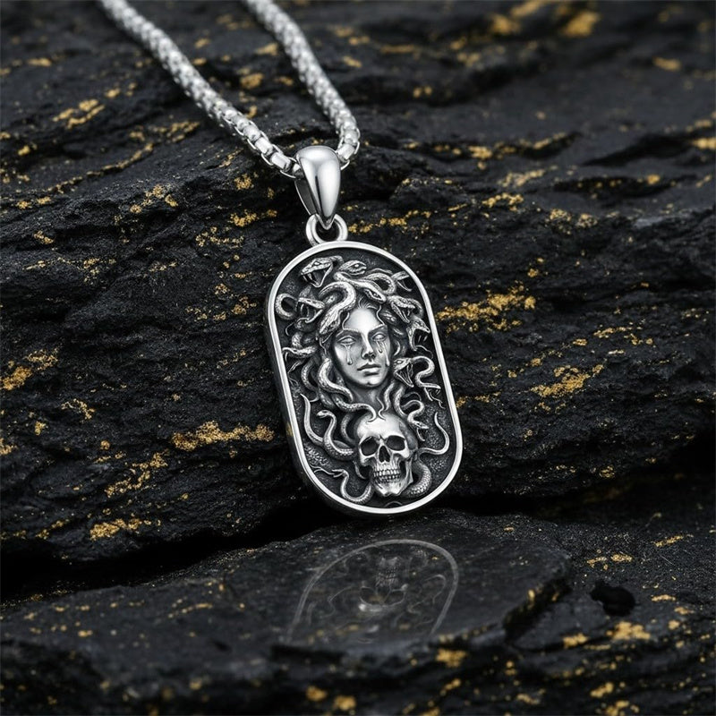 Sterling Silver Memento Mori Tree of Life Anubis Pendant Viking Amulet   Protection Pendant Necklace Egyptian Jewelry Christmas Birthday Gifts