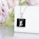 Sterling Silver 2025 Personalized  Birthstone Class Necklace