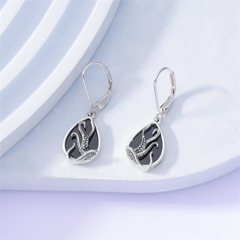 Sterling Silver Bee Butterfly Chicken Chihuahua  Dinosaur Frog Octopus Paw Print Platypus Dangle Earrings