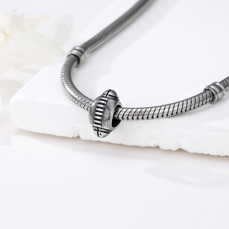 Sterling Silver Volleyball Baseball Basketball Football Soccer Sport Charm Beads