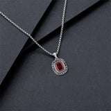 Sterling Silver Oval Personalized Birthstone & Engraved Class Graduation Pendant Necklace