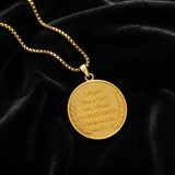 Patron Saint Medal Gold Plated Catholic Pendant Christian Religious Necklace Amulet Jewelry