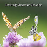 Sterling Silver Cubic Zircon Koala Pig Butterfly Scorpion Dragonfly Bead Charms