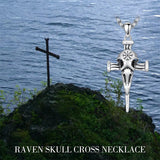 Sterling Silver Cross Christian Pendant Necklace for Men