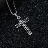 Sterling Silver Cross Christian Pendant Necklace