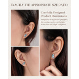 Sterling Silver Turquoise Butterfly Stud Earrings