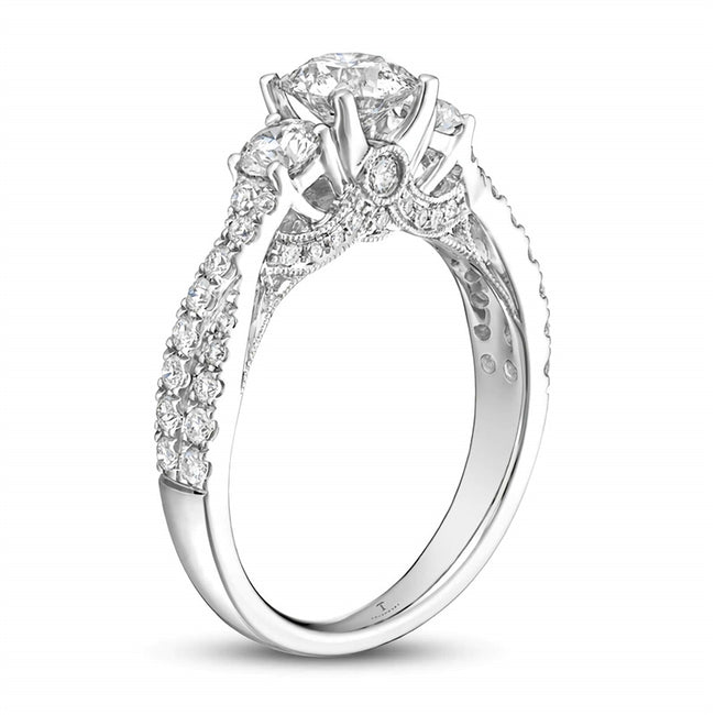 1.5 Carat (ctw) Moissanite Engagement Rings for Women 10K/14K/18K gold Ring Moissanite Rings