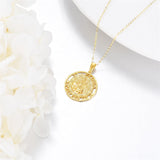 14K Gold St Christopher St Florian St Joseph St Jude St Michael St Patrick Pendant Necklace