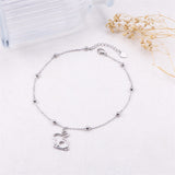 Rabbit Anklet for Women S925 Sterling Silver Adjustable Foot Chain Ankle Bracelet Anklets Jewelry