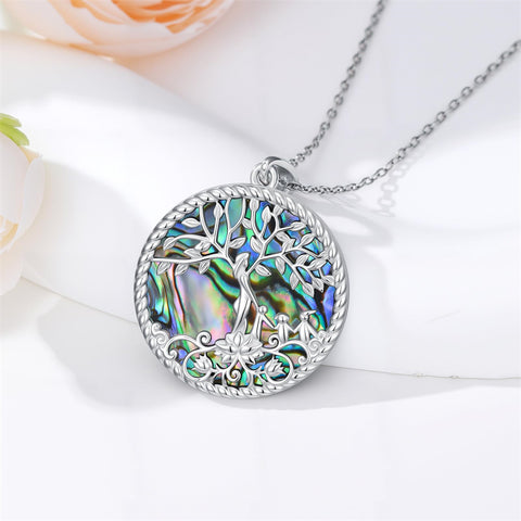 Sterling Silver Tree of Life Necklace Mother Daughter Mother Son Pendant Necklace Gift for Mother's Day Christmas