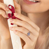 Sterling Silver Personalized Birthstone Engraved Class Rings for Women, College Senior High School Ring