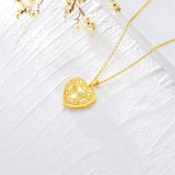 10K 14K 18K Solid Gold Heart Personalized Photo Starburst Cross Rose Wings Butterfly Turtle Celtic Pendant Necklace