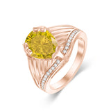 10K 14K 18K Gold 3CT Engagement Wedding Band Promise Ring for Men