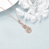 Mustard Seed Necklace Infinity ZC Opal Pendant Sterling Silver Jewelry for Women
