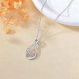 Sterling Silver 111 222 333 444 555 777 888 999 Infinity Angel Number Pendant Necklace