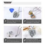 Pet Urn Necklace for Ashes Cremation Jewelry 925 Sterling Silver Memorial Necklace Urn  Keepsake Lockets Holder Pet Dog Ashes Necklace