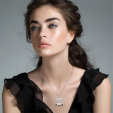 Highland Cow Pendant Necklace 925 Sterling Silver Scotland Cow Jewelry Birthday Gifts for Women Her Girls Sister