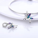 A Flying Horse 925 Sterling Silver Charms for Bracelets Bead Charm for Pandora Bracelet Dangle Charms Sunflower Charm Silver Charms Gifts