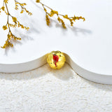 Sterling Silver Red Cardinal Bird Charm Beads