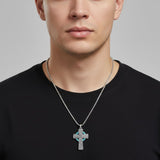 Sterling Silver Cross Pendant Necklace Christian Religious Jewelry Gifts for Anniversary