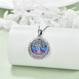 Tree of Life Necklace  Abalone Shell Celtic Knot Pendant Necklace