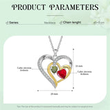 Sterling Silver Personalized Name Birthstone Mothers Necklace for Women