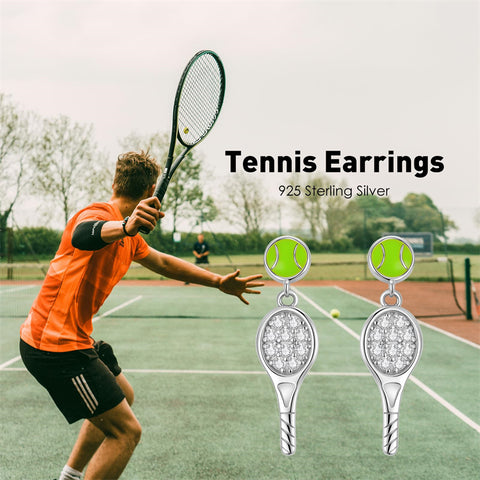 Sterling SilverHockeyBasketball Softball Football Volleyball Pickleball Soccer Baseball Tennis Stud Sport Earrings