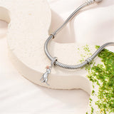 Sterling Silver Cubic Zirconia Yorkshire Boston Terrier Chihuahua Dachshund  Bead Charms