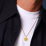Sterling Silver Memento Mori Gothic Skull Amulet Pendant Necklace for Men