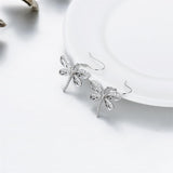 Sterling Silver Dragonfly Drop Earrings