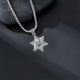 Sterling Silver Star of David Chai Cross Evil Eye Lion of Judah Menorah Tree of Life Protection Pendant Necklace