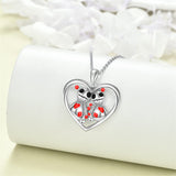 odoo Necklace Sterling Silver Witch Voodoo/Evil Bunny Pendant Gothic Jewelry Gifts for Women Girls