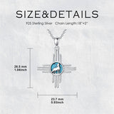 Sterling Silver Turquoise Kokopelli Arrowhead Cross Zia Roadrunner Zia Fox Arrowhead Eagle Pendant Necklace