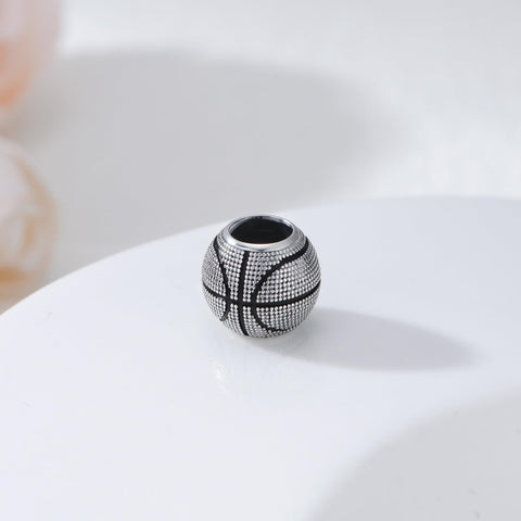 Sterling Silver Volleyball Baseball Basketball Football Soccer Sport Charm Beads