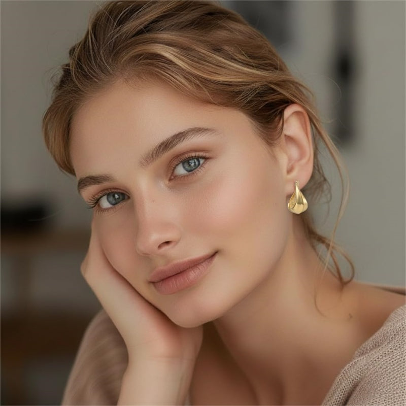14K Gold Plated Trendy Elegant  Earring for Women