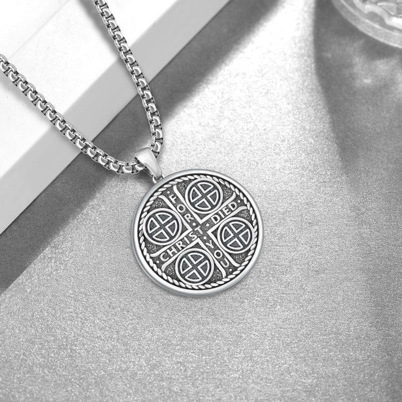14K Gold Plated  Cross Necklace Religious Amulets Jewelry Gifts