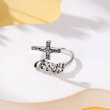Sterling Silver Turquoise Hummingbird Butterfly Sunflower Adjustable Spoon Ring