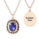 Sterling Silver Personalized Class Pendant Necklace Graduation Gift