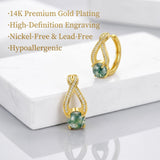 14K Gold Plated Cross Hoop Earrings  for Women Birthday Mothers Day Christmas Jewelry Gift