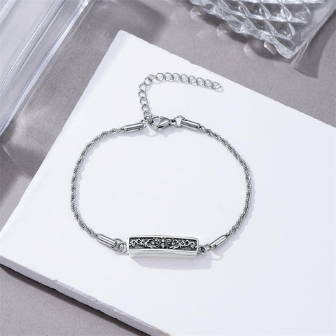 Sterling Silver Bee Celtic Knot Hummingbird Rose Sunflower Bar Urn Bracelet for Ashes