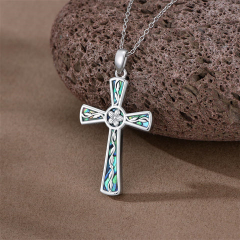 Sterling Silver Abalone Shell Dragonfly Plumeria Rose Sunflower Pendant Necklace