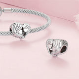 Guardian Heart 925 Sterling Silver Charms for Bracelets Love Heart Bead Charm for Pandora Bracelet Charm