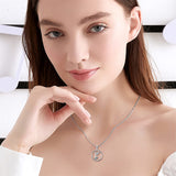 Sterling Silver Raccoon Dolphin Sea Otter Wolf Sloth Mother Daughter Pendant Necklace