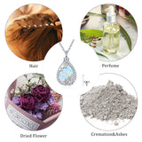 Moonstone Urn Necklaces for Ashes Necklace S925 Sterling Silver Teardrop Ashes Necklace for Human Tree of life Ashes Keepsake Memorial Jewelry Gifts