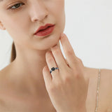 Sterling Silver 2025 Personalized Engraved Birthstone Class Rings for Women